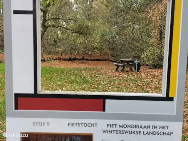 Fietstocht Piet Mondriaan in het Winterswijkse landschap.